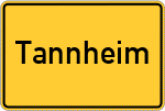 Place name sign Tannheim