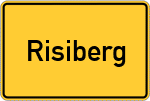 Place name sign Risiberg