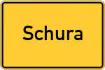 Place name sign Schura