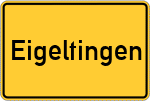 Place name sign Eigeltingen