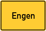 Place name sign Engen