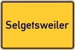 Place name sign Selgetsweiler
