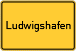 Place name sign Ludwigshafen
