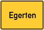 Place name sign Egerten