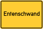 Place name sign Entenschwand