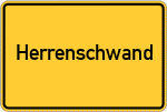 Place name sign Herrenschwand