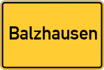 Place name sign Balzhausen