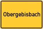 Place name sign Obergebisbach