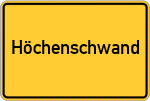 Place name sign Höchenschwand