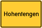 Place name sign Hohentengen
