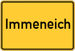Place name sign Immeneich