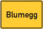 Place name sign Blumegg