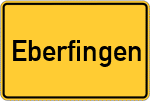 Place name sign Eberfingen