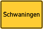 Place name sign Schwaningen