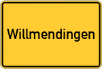 Place name sign Willmendingen
