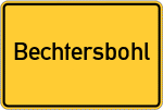 Place name sign Bechtersbohl