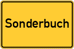 Place name sign Sonderbuch