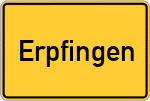 Place name sign Erpfingen
