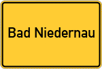 Place name sign Bad Niedernau