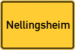 Place name sign Nellingsheim