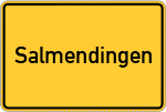 Place name sign Salmendingen