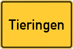 Place name sign Tieringen