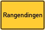 Place name sign Rangendingen