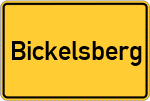 Place name sign Bickelsberg