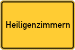 Place name sign Heiligenzimmern