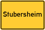 Place name sign Stubersheim