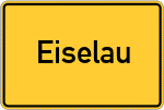 Place name sign Eiselau