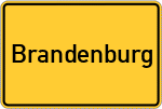Place name sign Brandenburg