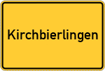 Place name sign Kirchbierlingen