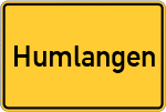 Place name sign Humlangen