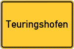 Place name sign Teuringshofen