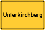 Place name sign Unterkirchberg