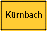 Place name sign Kürnbach