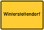 Place name sign Winterstettendorf