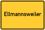 Place name sign Ellmannsweiler