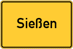 Place name sign Sießen