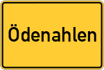 Place name sign Ödenahlen