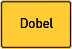 Place name sign Dobel