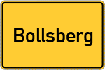 Place name sign Bollsberg