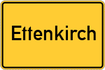 Place name sign Ettenkirch
