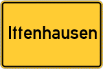 Place name sign Ittenhausen