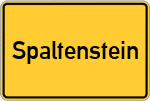 Place name sign Spaltenstein