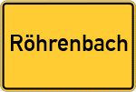 Place name sign Röhrenbach