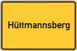 Place name sign Hüttmannsberg