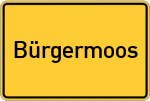 Place name sign Bürgermoos