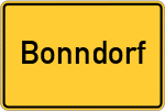 Place name sign Bonndorf